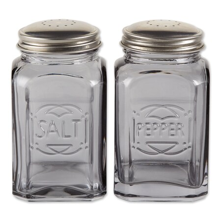 Rsvp International Retro Glass S&P Set - Gray, 2PK RET-GY